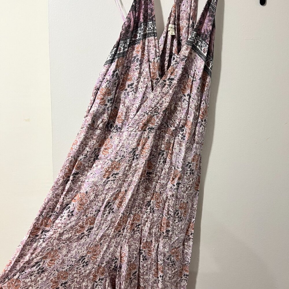🌸 Cotton Candy LA Floral Boho Jumpsuit - Size L (Fits M/L) 🌸 - Picture 5 of 10